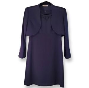 Vintage Peter Ashley Party Dress & Shrug Set